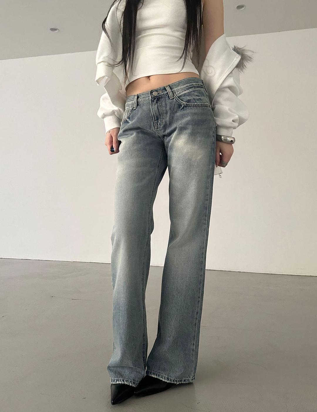이너뮤트 low vintaged jean (1color)