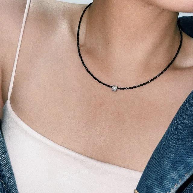 [변색X써지컬] 수입비즈 데일리 오즈 블링 목걸이(2color)