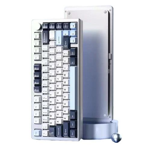 레오보그 HI8SE 3모드 RGB 커스텀 알루미늄 기계식 키보드, 일렉트러퍼리틱 화이..., 바비축, 제조사축