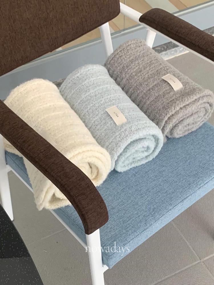 나우어데이즈 liter 리터 베이비알파카 부클 머플러 울 스트라이프 롱 니트 목도리 (3col)