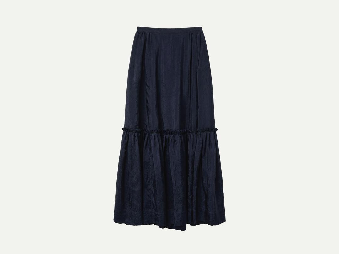 Via Nina long skirt (Navy)
