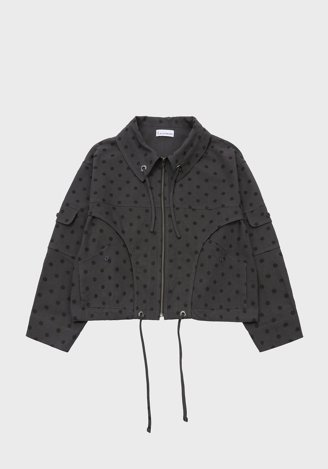 DOT PATTERN JACKET / BLACK