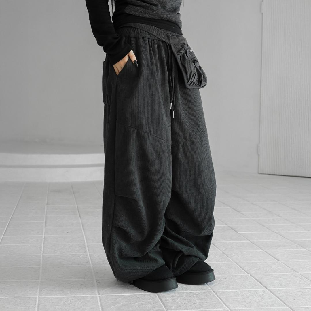 타린 코듀로이 와이드팬츠