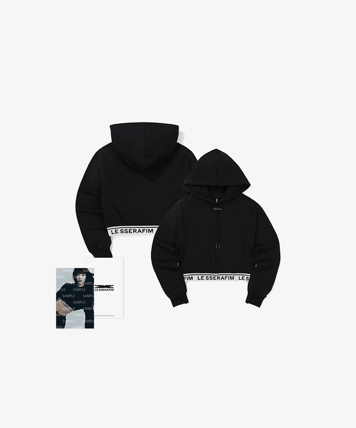 Crop Hoodie (Black)
