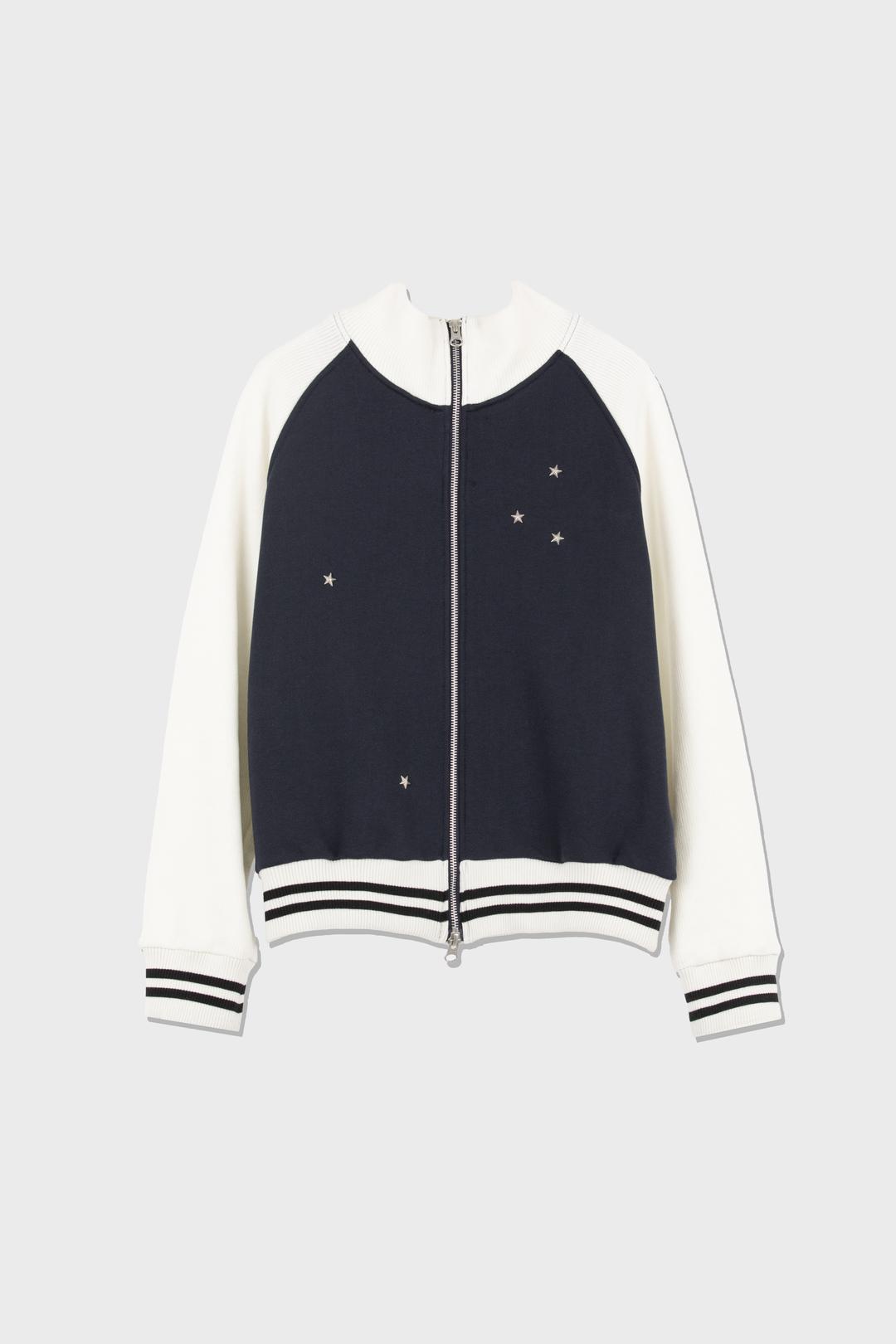 [3/4 예약배송] STAR RIVET ZIP-UP (NAVY)