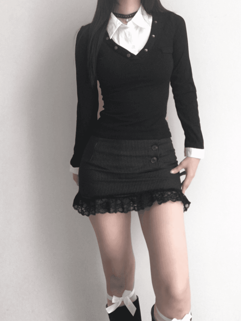 [당일배송] fall in shirt top