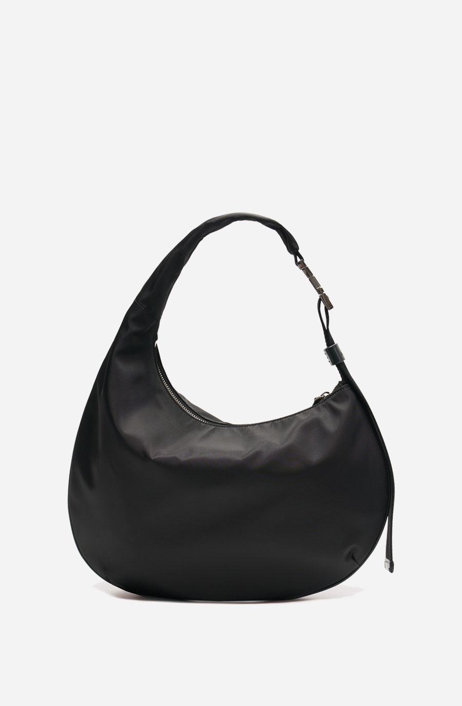UNBALANCE HOBO BAG (nylon black)