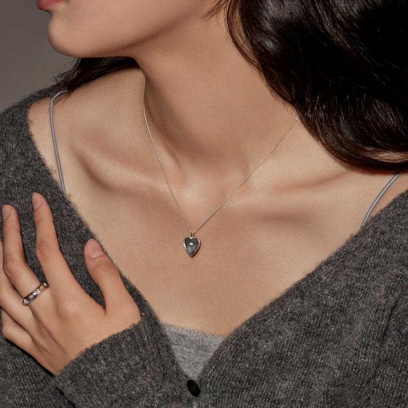 [월간아몬즈][아몬즈 단독] HEART-RAY NECKLACE SMALL