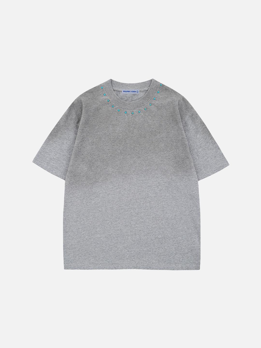 Aelfric Eden Calaite Embellished Gradient Tee - Grey / XS
