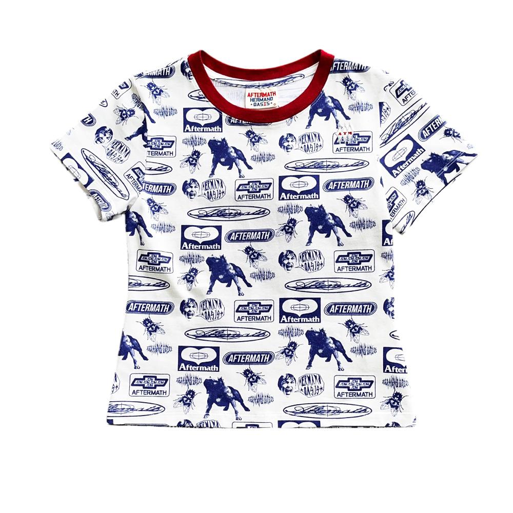 [AFTERMATH] W Full Print Tee (Cream)