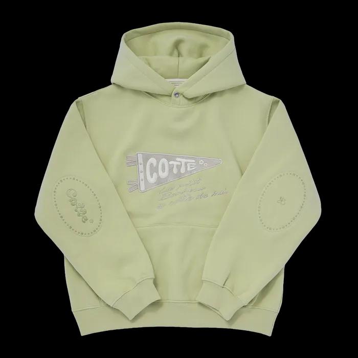 Cotte Flag Fleece Hoodie(LIGHT OLIVE)