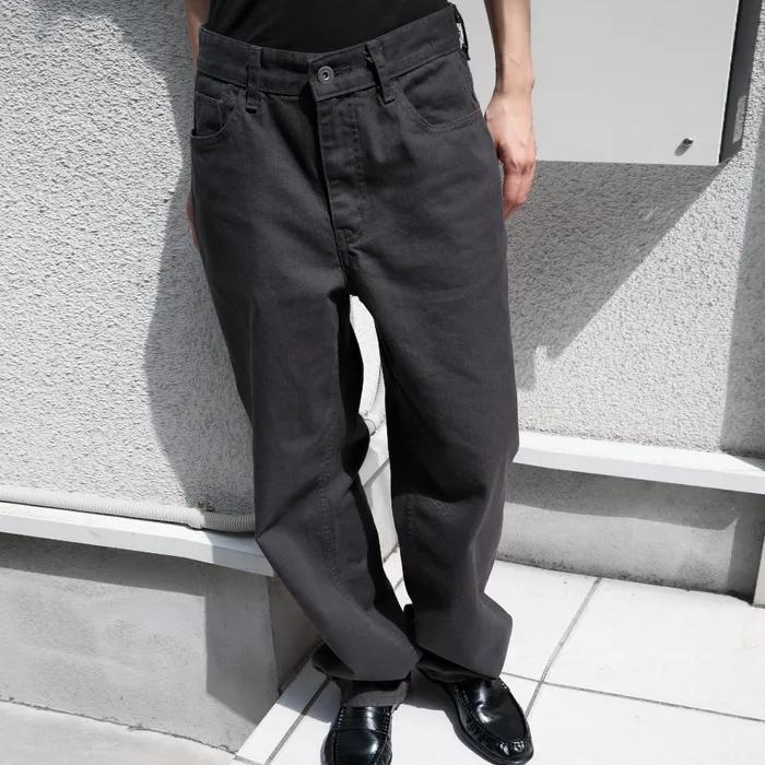 washed cotton pants (mud)