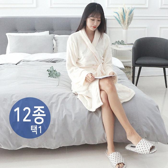 [무배] 자체제작 극세사 샤워 가운 패턴 수면 가운 빅사이즈 남녀공용