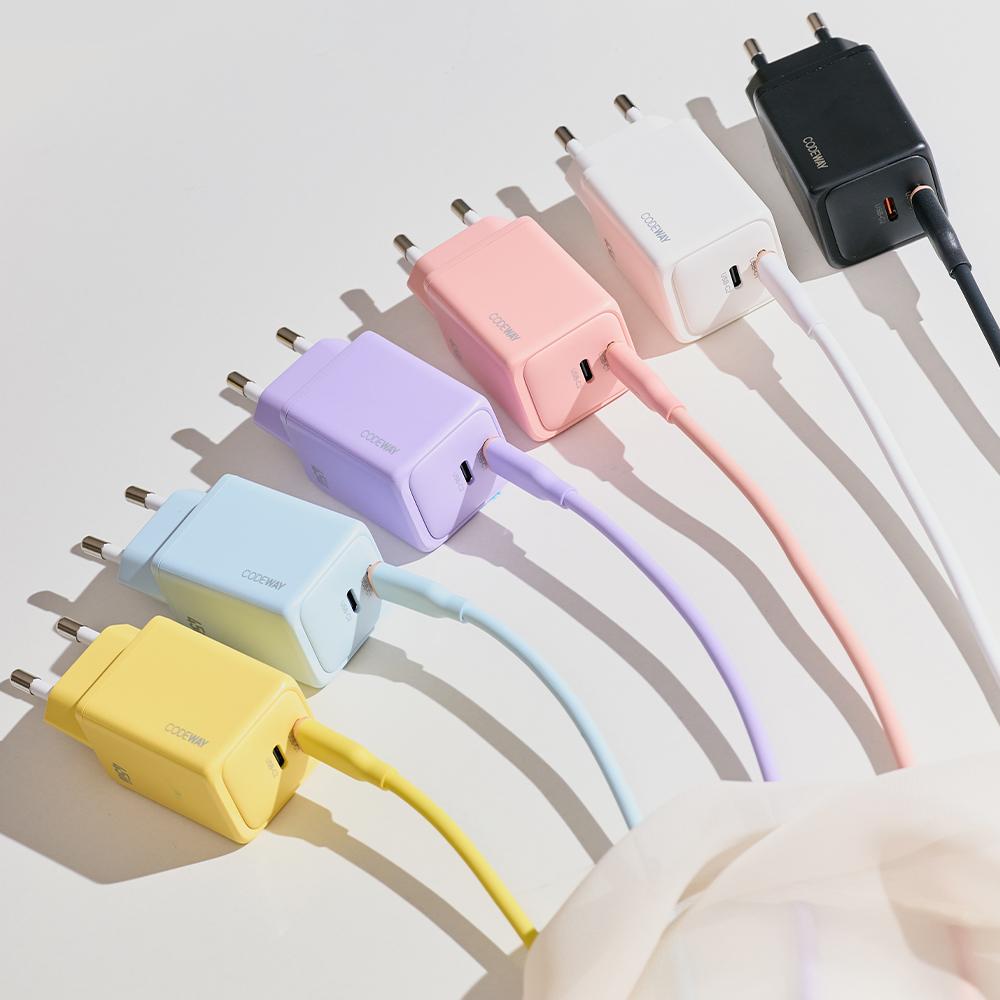 코드웨이 45W 아이폰 고속충전기 C타입 라이트닝 케이블 2M 세트