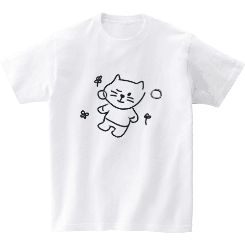 (23SS)SMILE CAT NAP 반팔 티셔츠 화이트