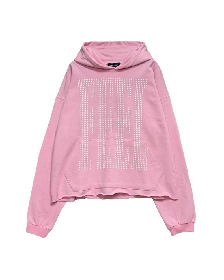 Feel star hoodie pink