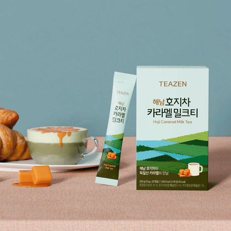 티젠 해남 호지차 카라멜 밀크티 20스틱