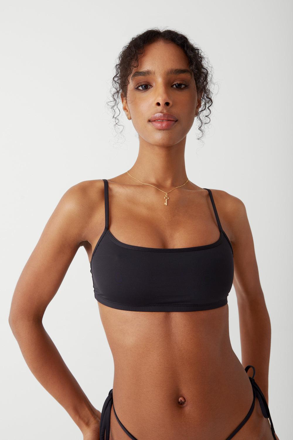 Bay View Bralette Bikini Top - Black - Black / XS / Bralette