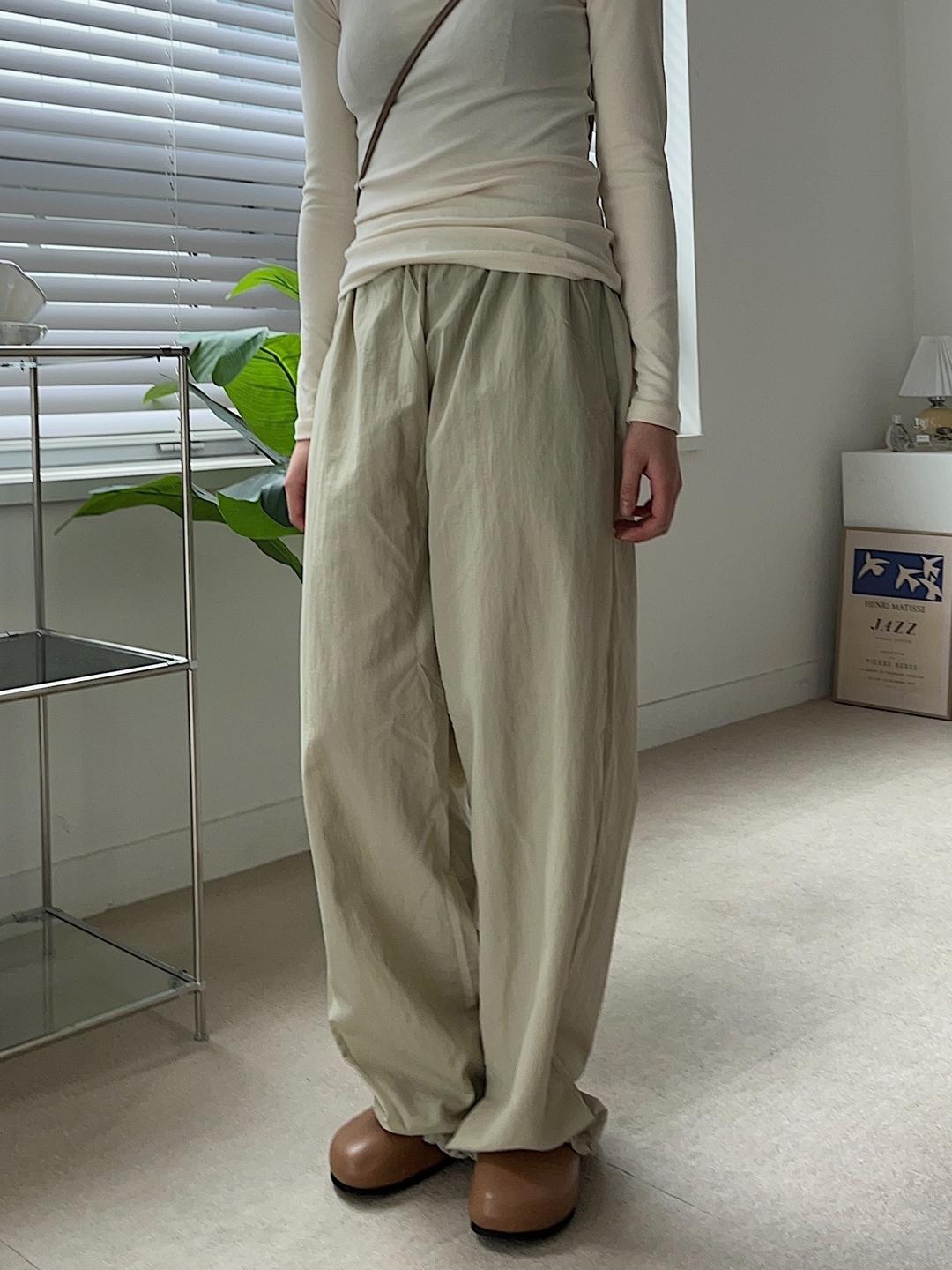 hiki nylon pants (2color)