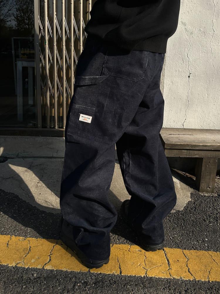 시아 패치 코듀로이 데님팬츠3C