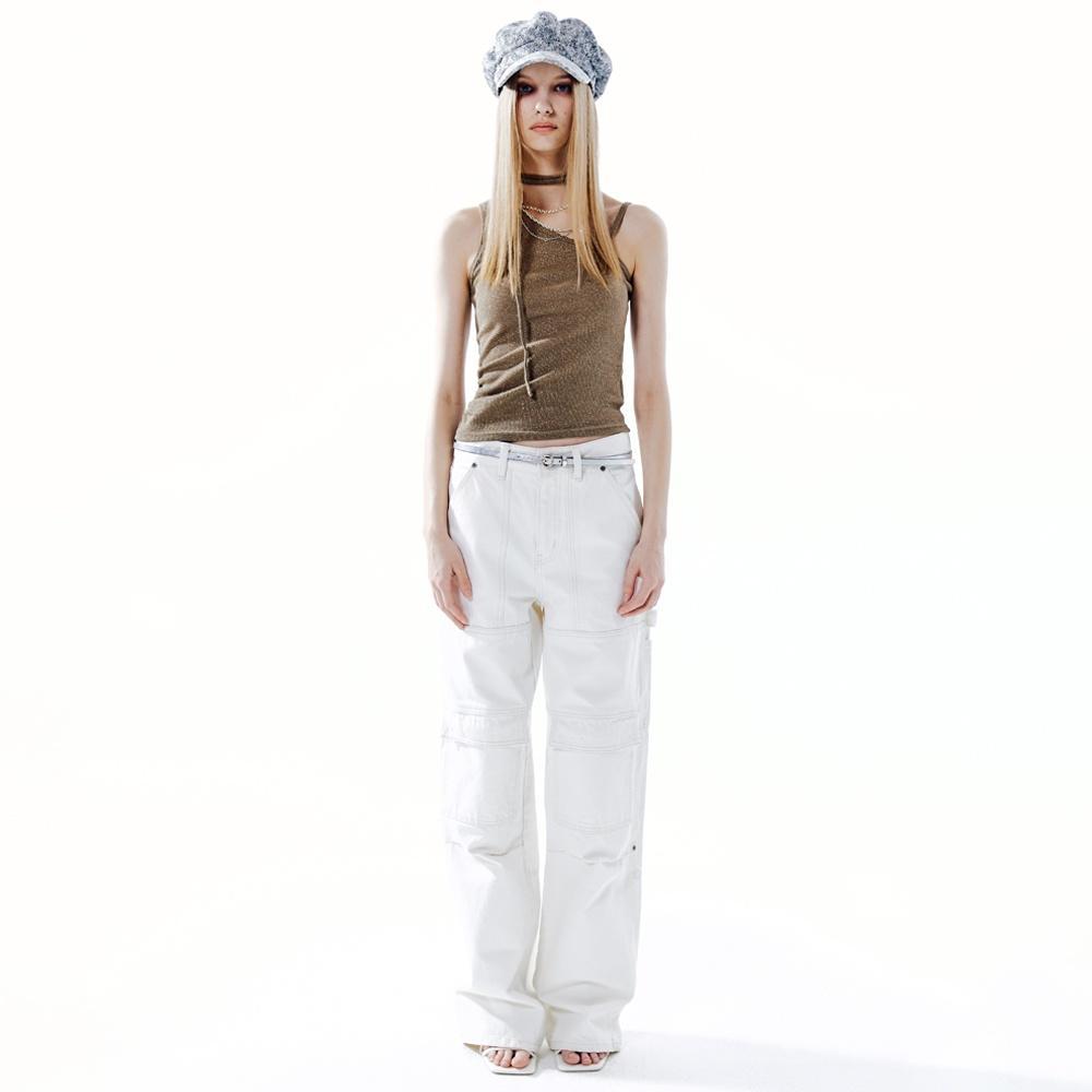BARIEL CARGO WIDE JEANS_WHITE