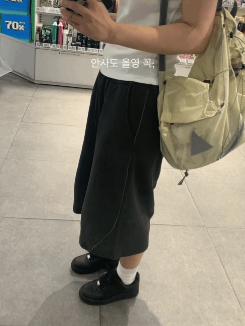 와플 버뮤다 팬츠 (2color)