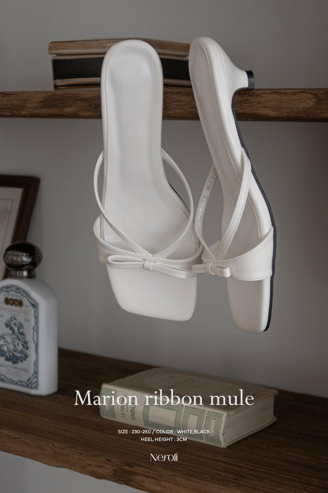 Marion 리본 뮬(3cm)