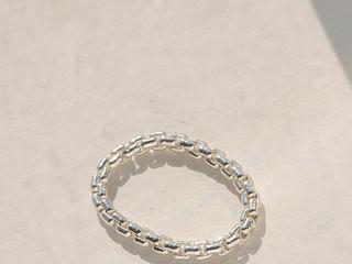 플로우 실버 체인반지, 108041