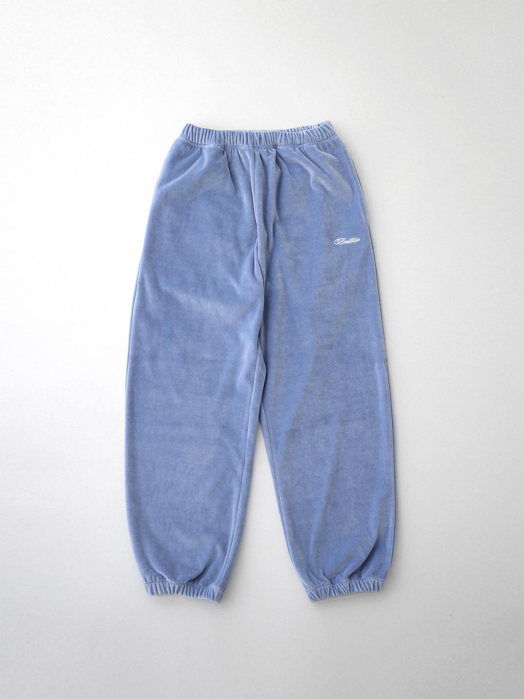 Velour Pants Skyblue