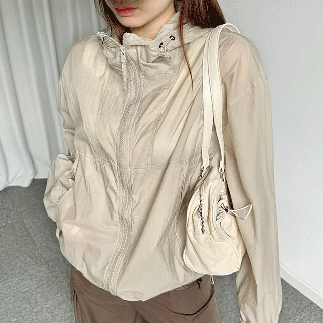 100%방수 여름 바람막이 고프코어 후드 윈드브레이커