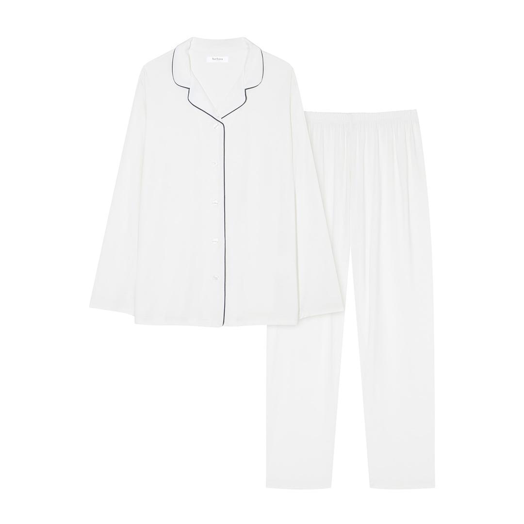 barbara lounge 레이온 솔리드 베이직 여자 파자마세트 AWP6023B