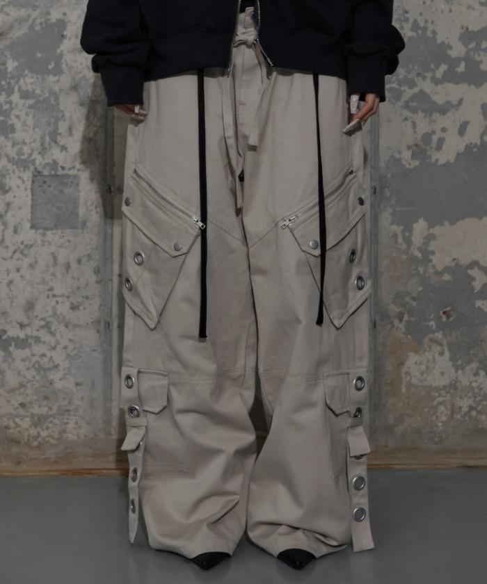 DETACHABLE CARGO STRAP PANTS (BEIGE) F25ZD978