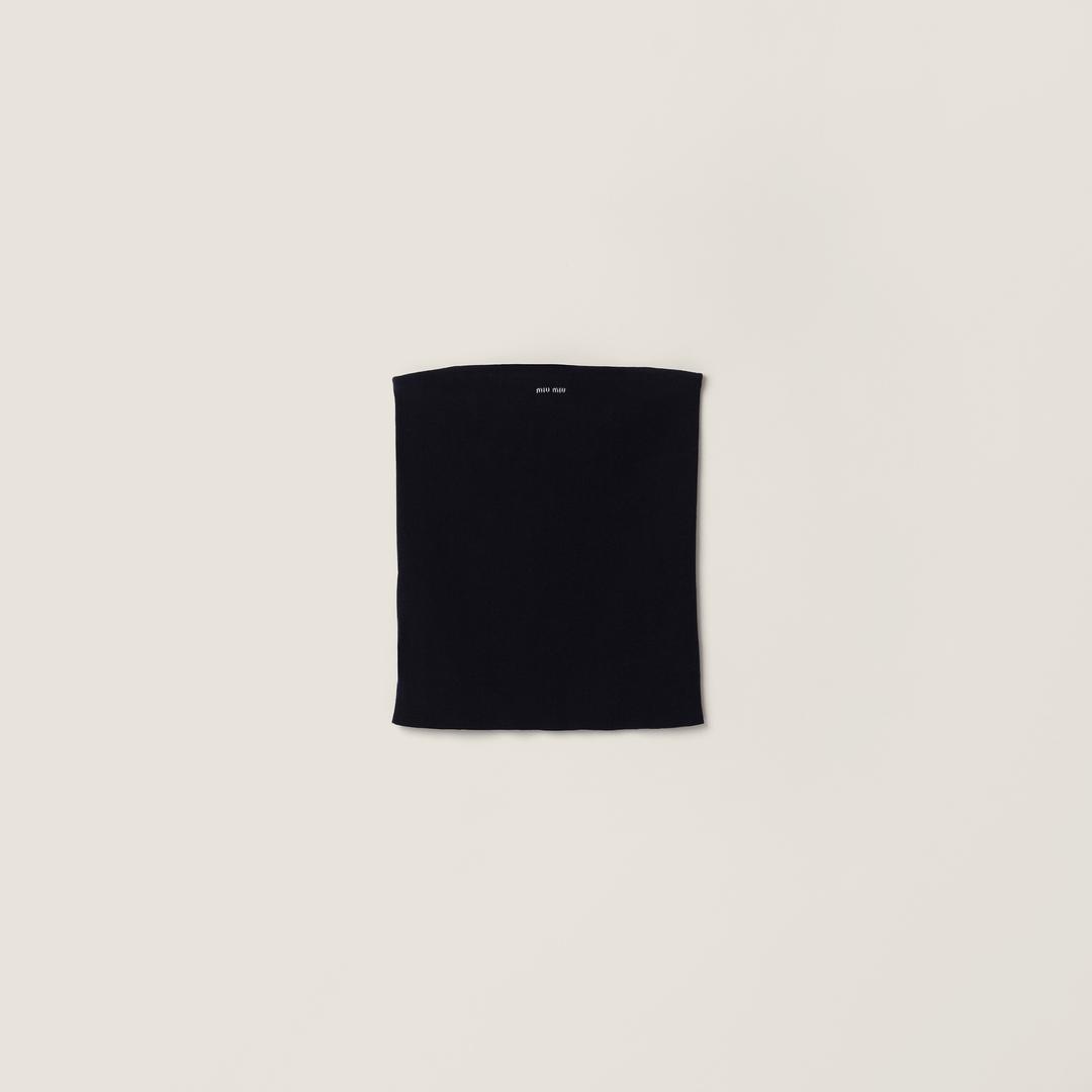 코튼 니트 튜브 탑