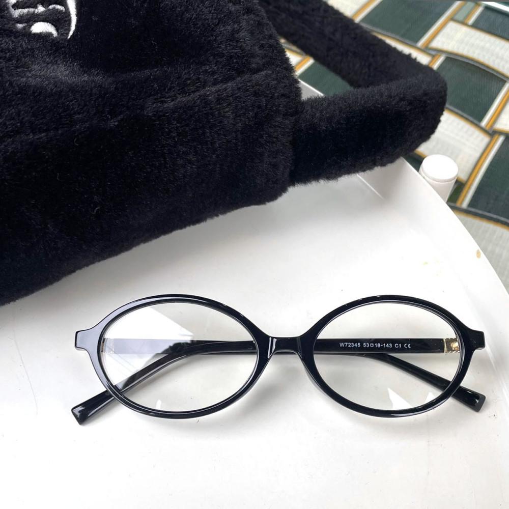 [당일발송] 타원형 뿔테 뮤뮤 블랙 블루라이트차단 틴트 안경테