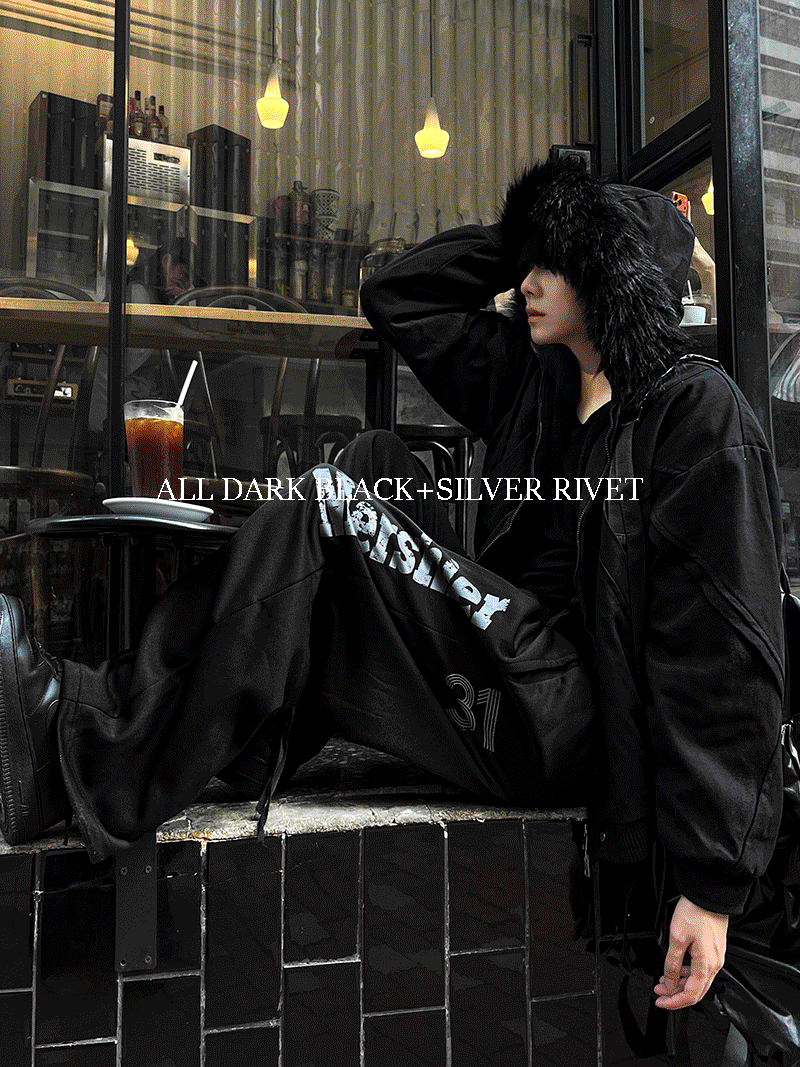 🔥HOT🔥 딥블랙 세미 크롭 퍼+실버 겨울 점퍼자켓- deep black [2차 리오더 11월 25일 출고예정]