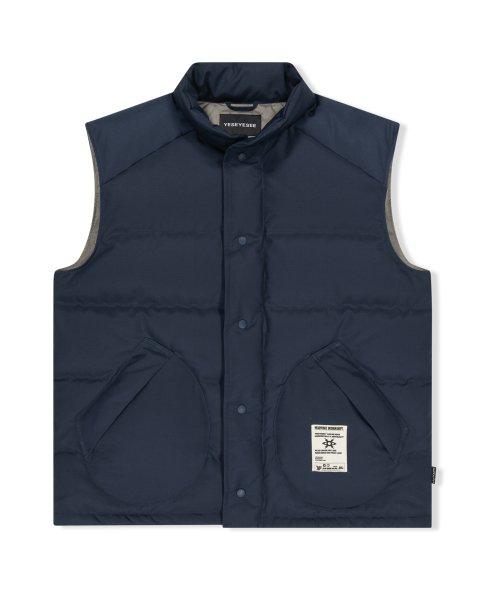Newsboy Down Vest Navy
