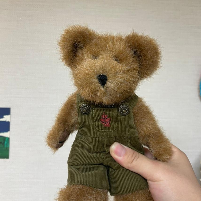 보이즈베어 빈티지인형 멜빵곰