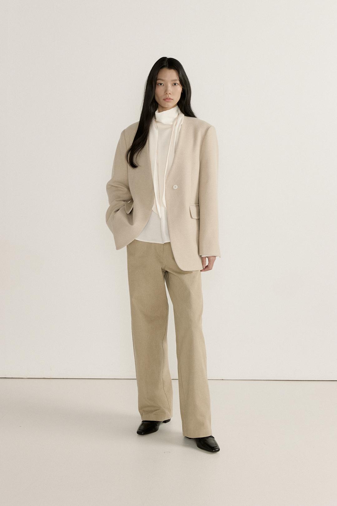 [NEW] PIGMENT ROUNDING WIDE PANTS, BEIGE