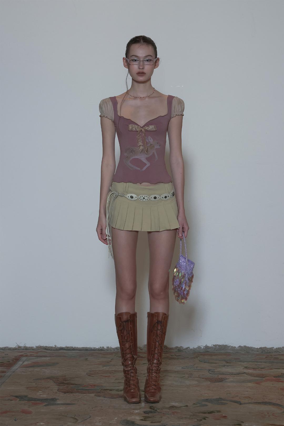 Puff Sleeve Top Mauve