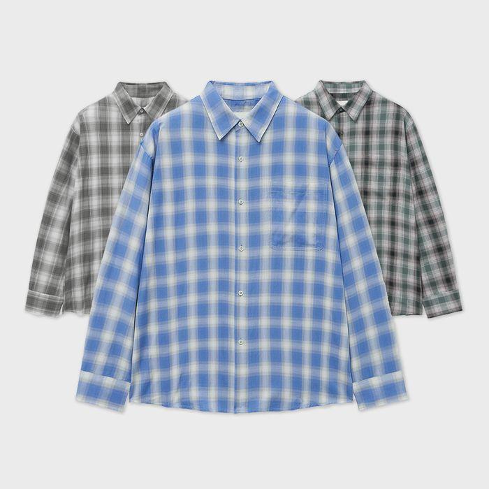 Nerd Check Over Shirt : 3color