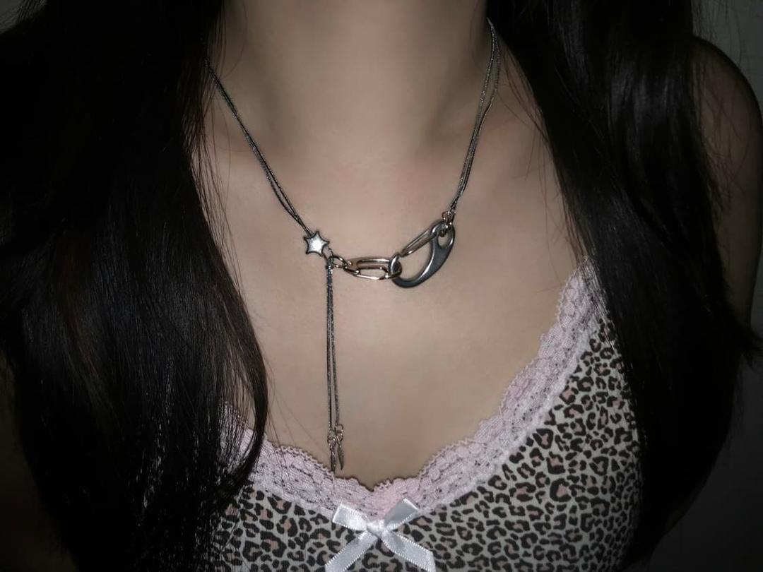 Yuzu Simple Surgical Steel Star Charm Necklace