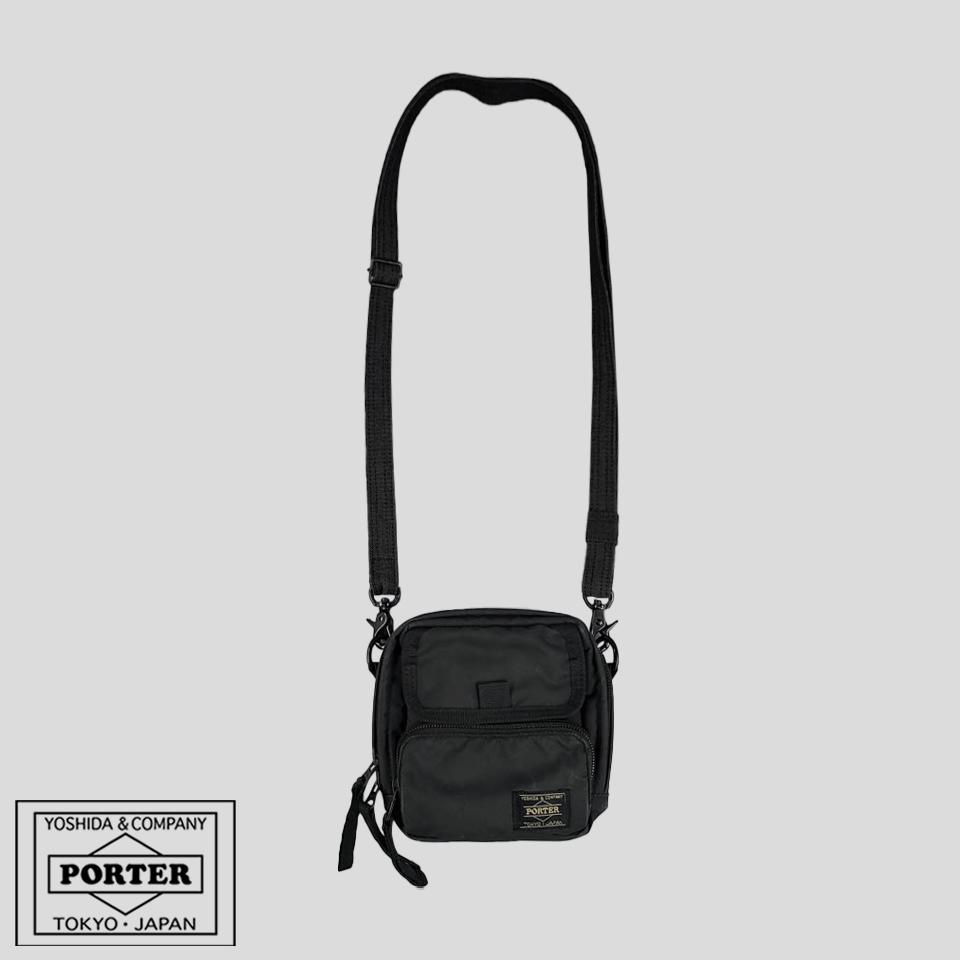 YOSHIDA PORTER 요시다포터 다크그레이 스퀘어 택티컬 유틸리티 숄더백 크로스백 MADE IN JAPAN