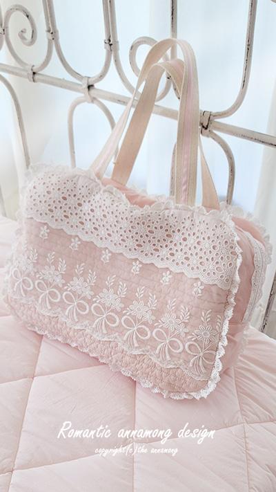 팅커벨 연핑크 미니보스톤백