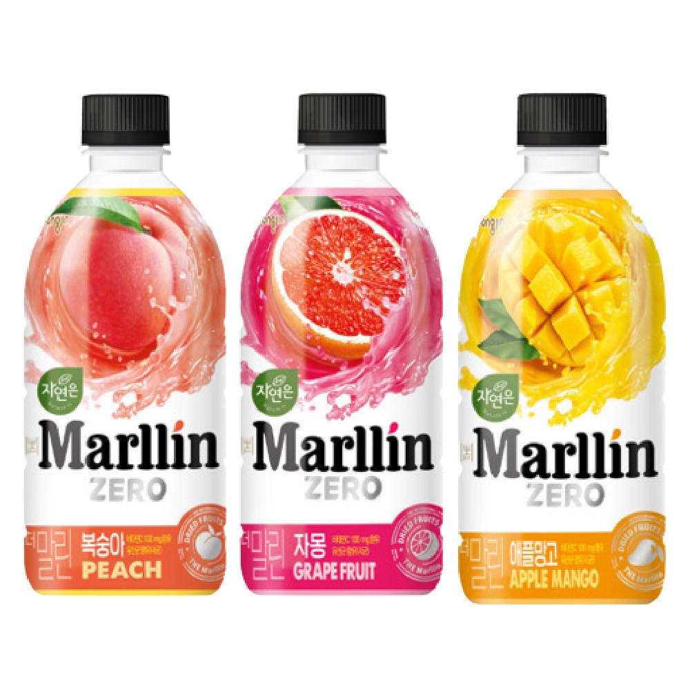 자연은 더말린제로 3종(복숭아/자몽/애플망고) 500ml 10페트