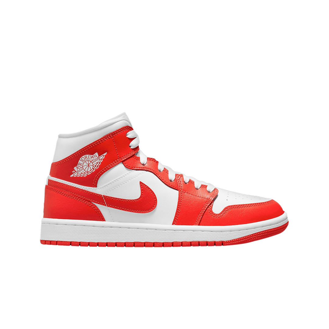 (W) Jordan 1 Mid Habanero Red