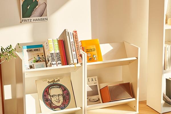 [쿠폰]트롤리 낮은 전면 이동식 수납책장 북카트 5colors