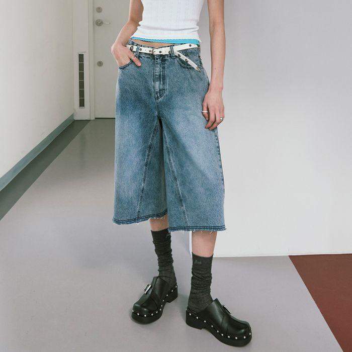 Washing Bermuda Denim Shorts VJ5ML431_2color