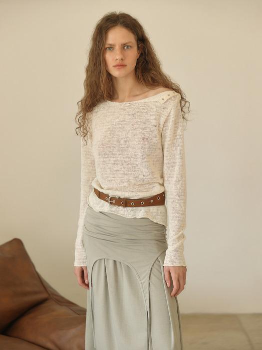 BOHEMIAN SNAP TOP [ CREAM ]