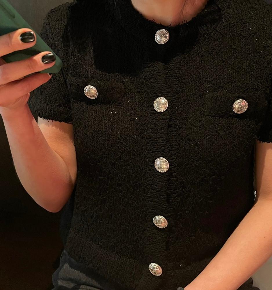 Cfs museum 뮤지엄 로지 트위드 니트 가디건 (2color)