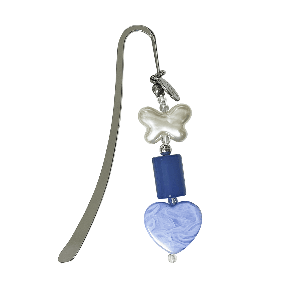 [선물 포장] sky blue heart bookmark